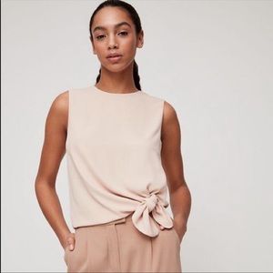 Aritzia Blush Pink Sleeveless Blouse